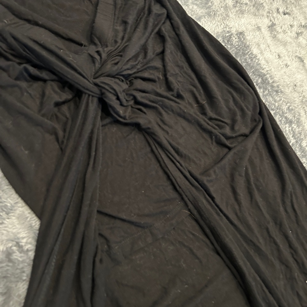 Black high-low skirt large